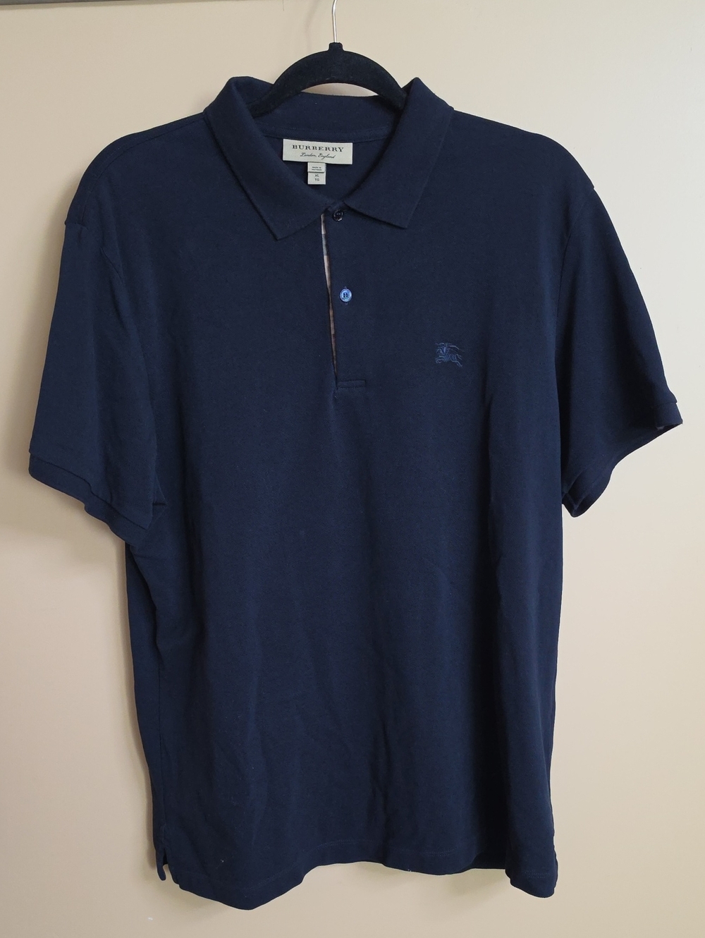 Burberry Navy Blue Men's Polo